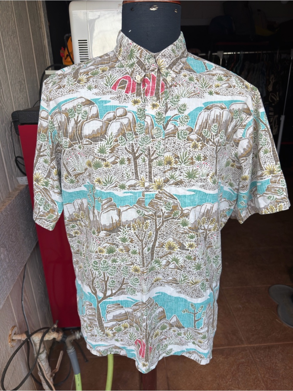 Vtg Reyn Spooner National Parks Joshua Tree Limited Shirt Men's Large Pullover